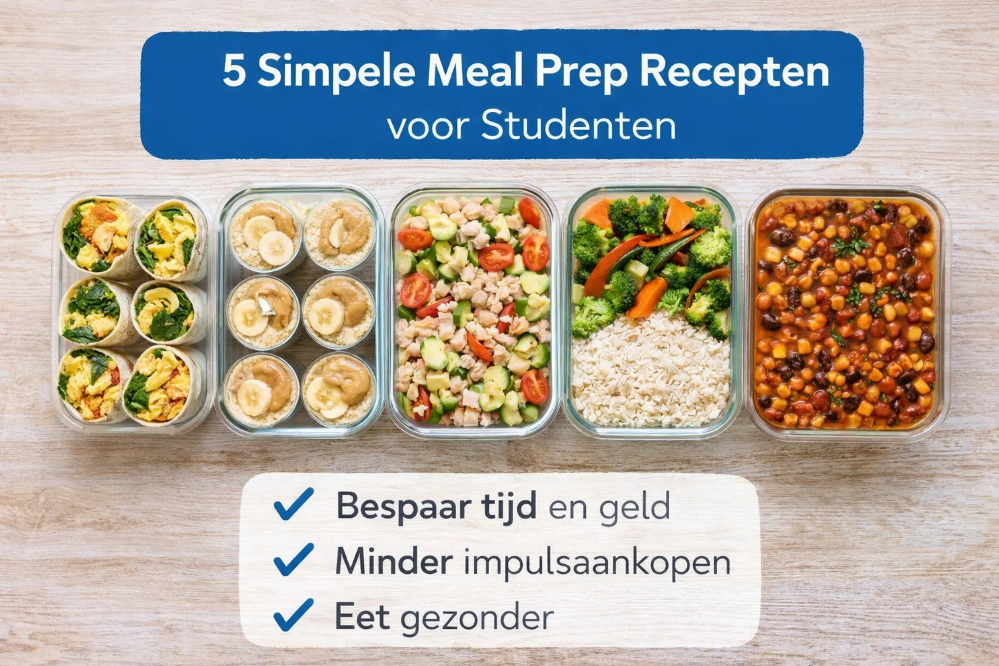Wat is meal preppen? Uitleg + 5 makkelijke meal prep recepten