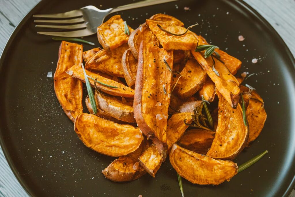 Zoete aardappel uit de airfryer als gezond studentenrecept